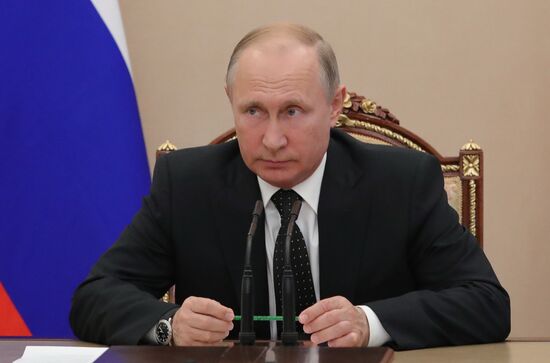 President Vladimir Putin holds Security Council meeting
