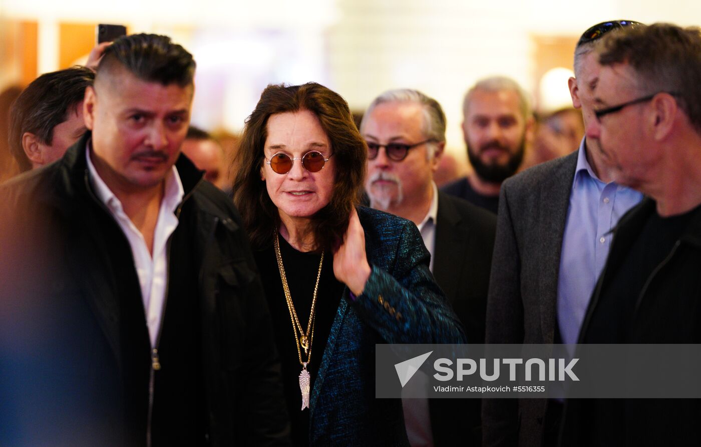Ozzy Osbourne signs his star on Walk of Fame at Vegas Crocus City