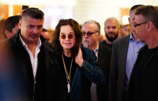 Ozzy Osbourne signs his star on Walk of Fame at Vegas Crocus City