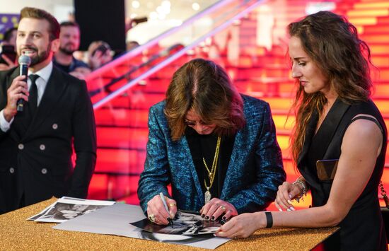 Ozzy Osbourne signs his star on Walk of Fame at Vegas Crocus City