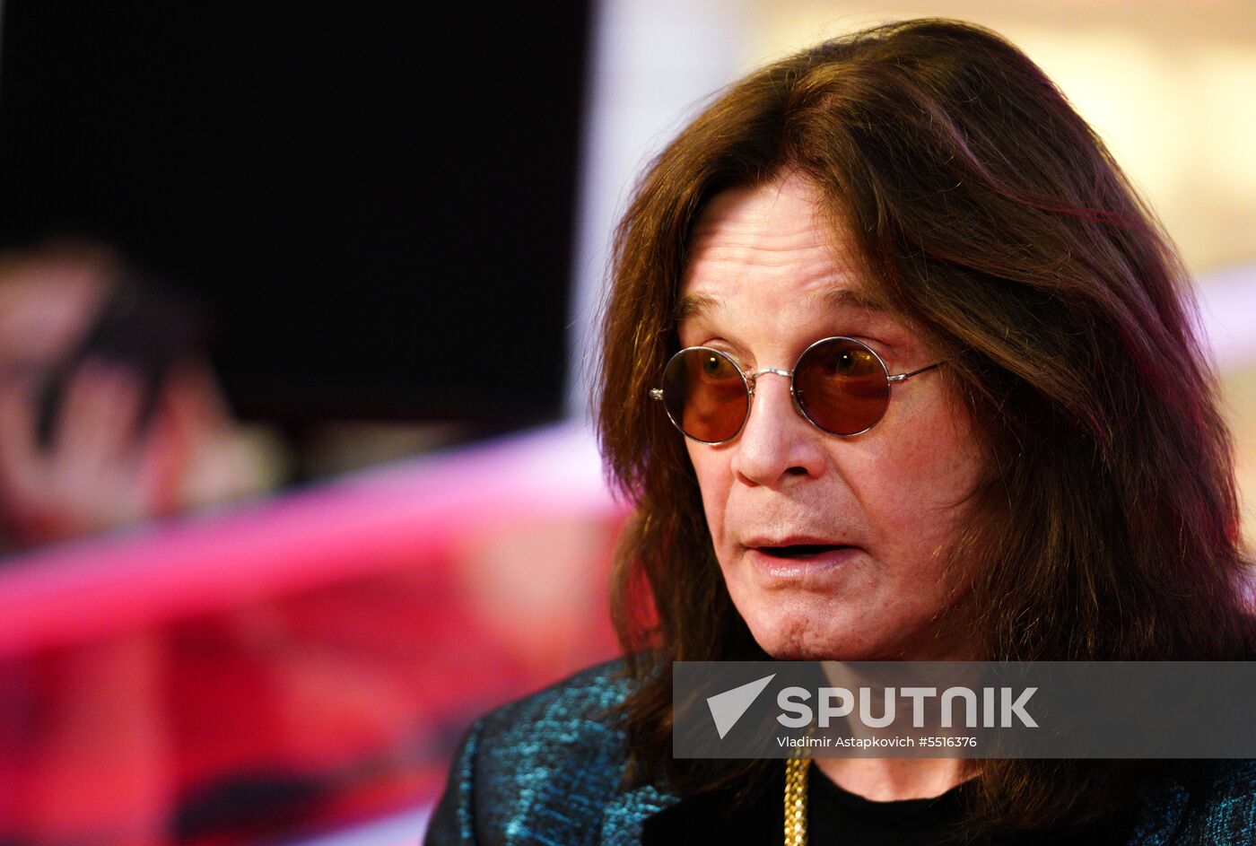 Ozzy Osbourne signs his star on Walk of Fame at Vegas Crocus City