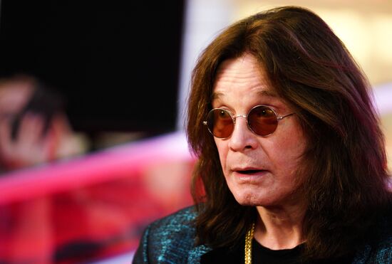 Ozzy Osbourne signs his star on Walk of Fame at Vegas Crocus City