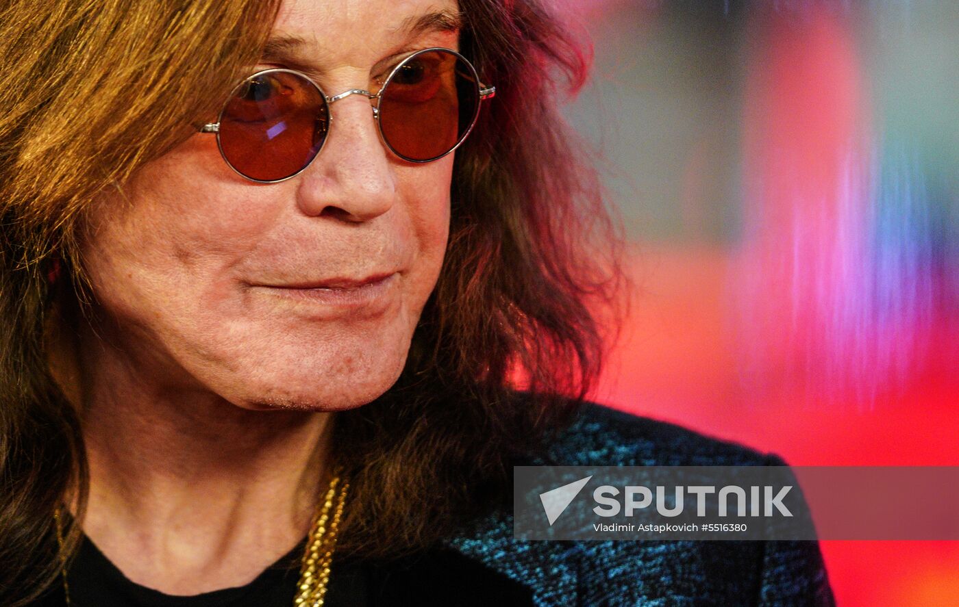 Ozzy Osbourne signs his star on Walk of Fame at Vegas Crocus City