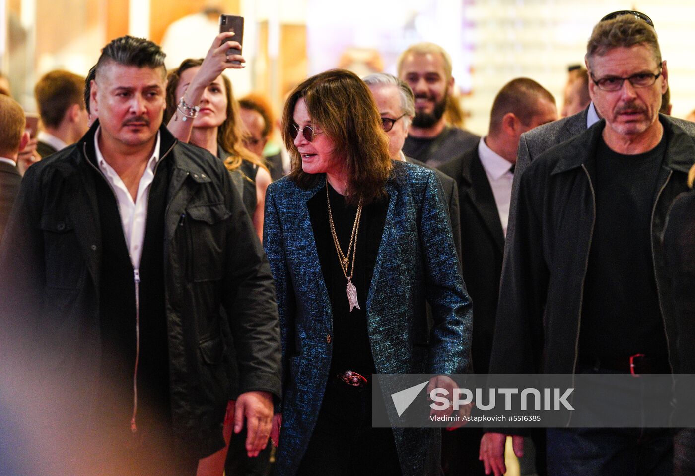Ozzy Osbourne signs his star on Walk of Fame at Vegas Crocus City