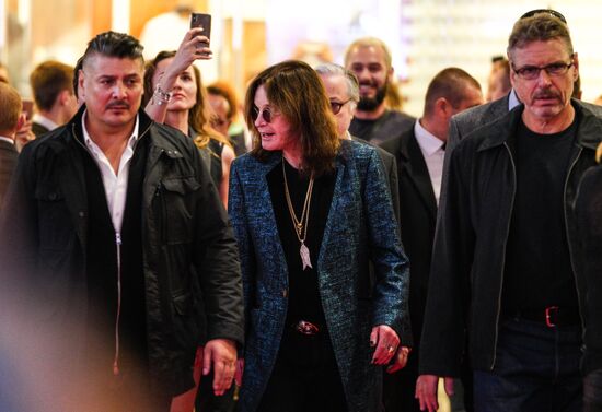 Ozzy Osbourne signs his star on Walk of Fame at Vegas Crocus City