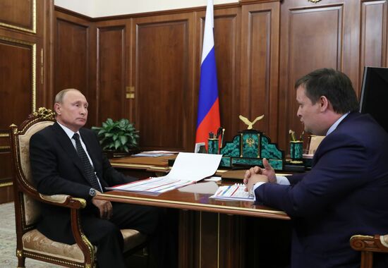 President Putin meets with Novgorod Region Governor Andrei Nikitin