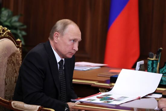 President Putin meets with Novgorod Region Governor Andrei Nikitin