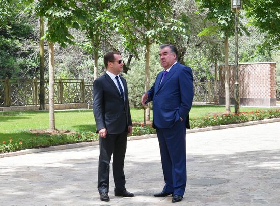 Russian Prime Minister Dmitry Medvedev's working visit to Tajikistan