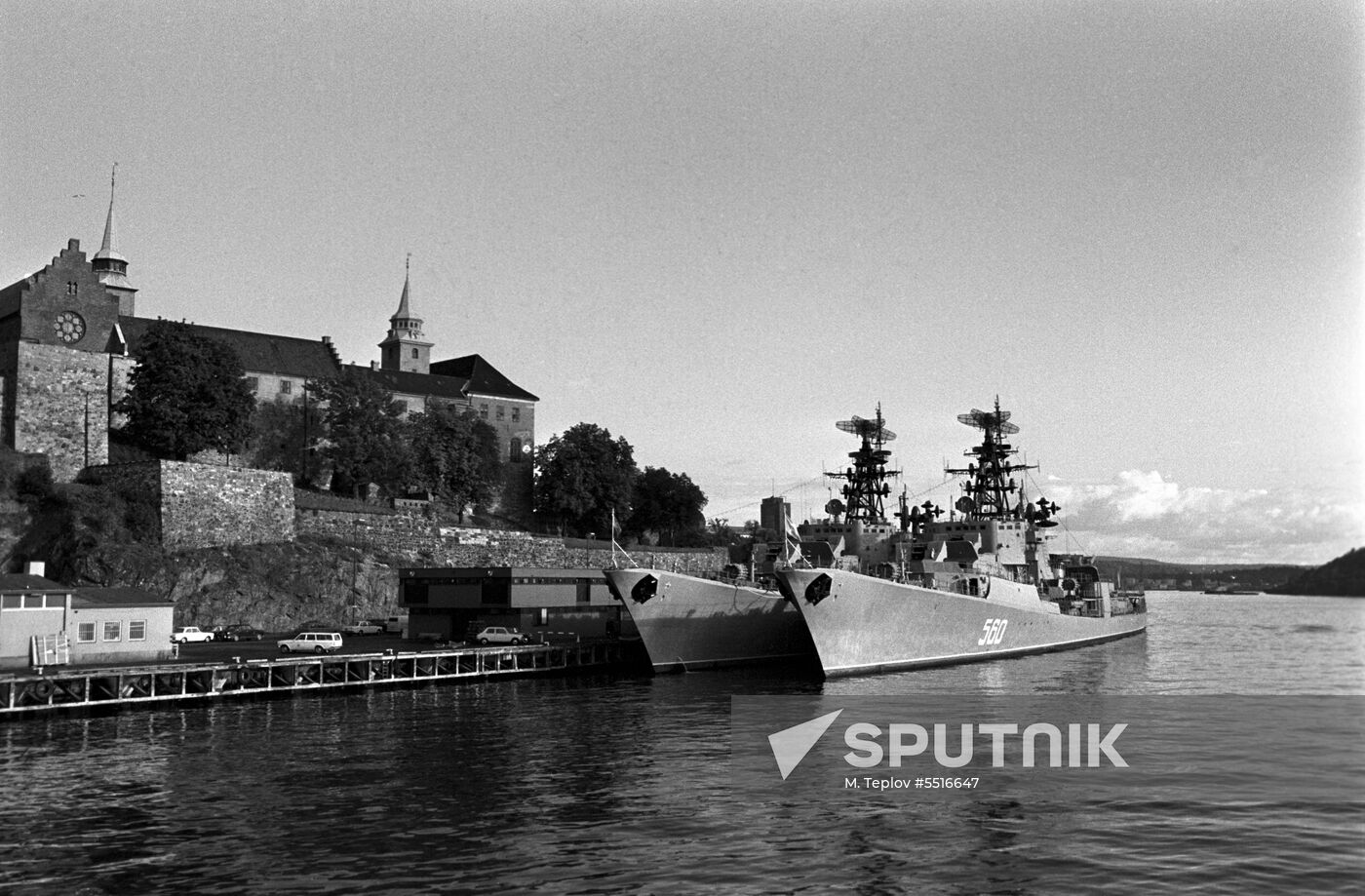 Soviet ships' official visit to Norway