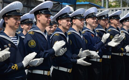 Japan's Kaiwo Maru tall ship welcomed at Vladivostok port