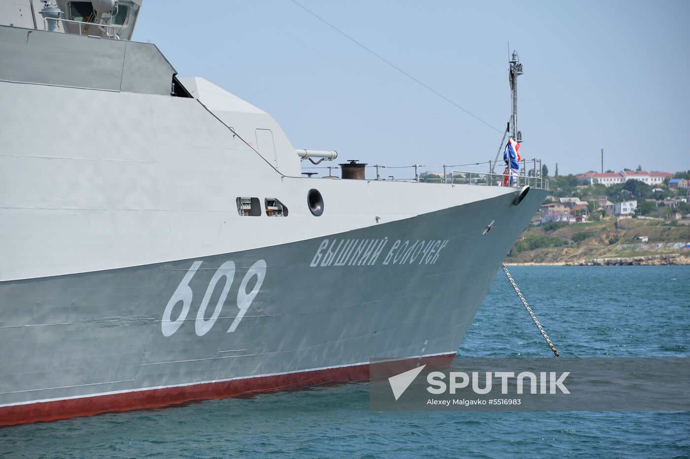 Vyshny Volochek corvette hoists St. Andrew's flag in Sevastopol