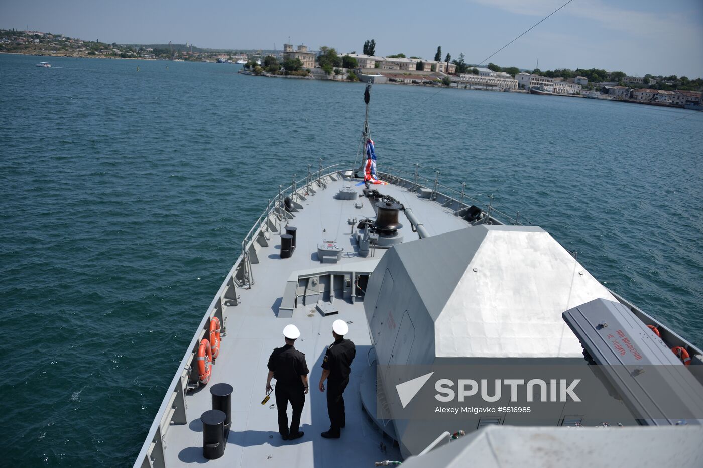 Vyshny Volochek corvette hoists St. Andrew's flag in Sevastopol