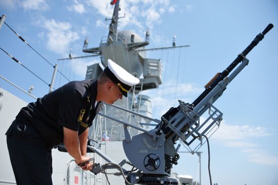 Vyshny Volochek corvette hoists St. Andrew's flag in Sevastopol