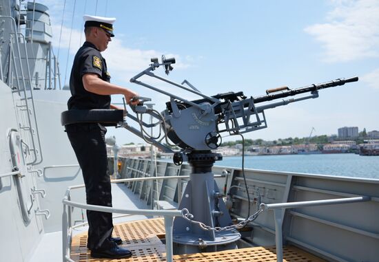 Vyshny Volochek corvette hoists St. Andrew's flag in Sevastopol