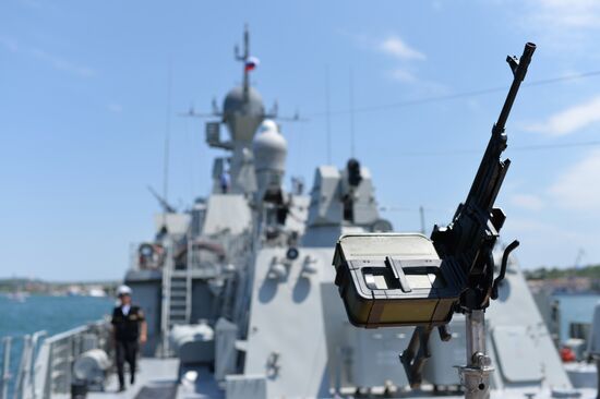 Vyshny Volochek corvette hoists St. Andrew's flag in Sevastopol