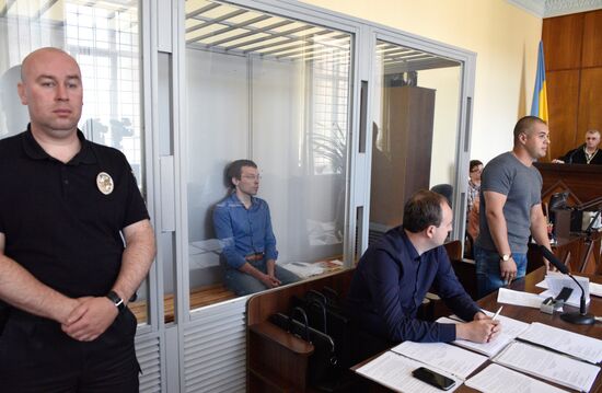 Court hears journalist Vasily Muravitsky's case in Zhitomir