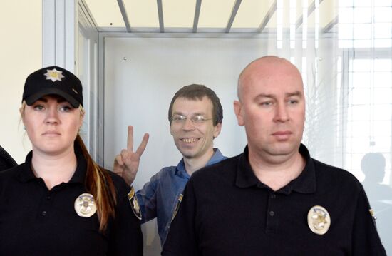 Court hears journalist Vasily Muravitsky's case in Zhitomir