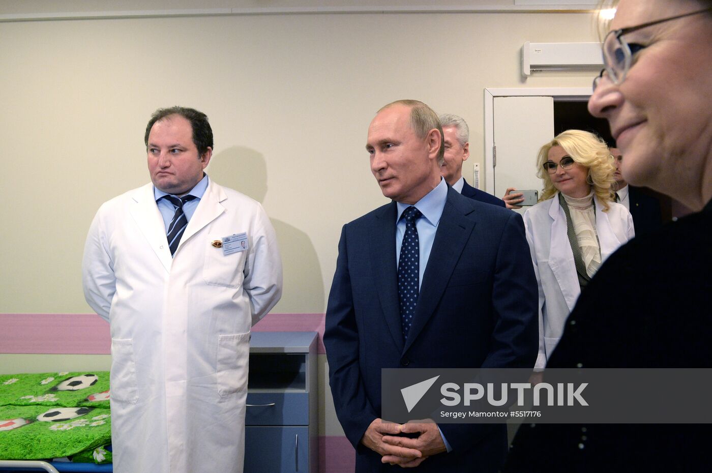 President Vladimir Putin visits Morozov Children's Hospital