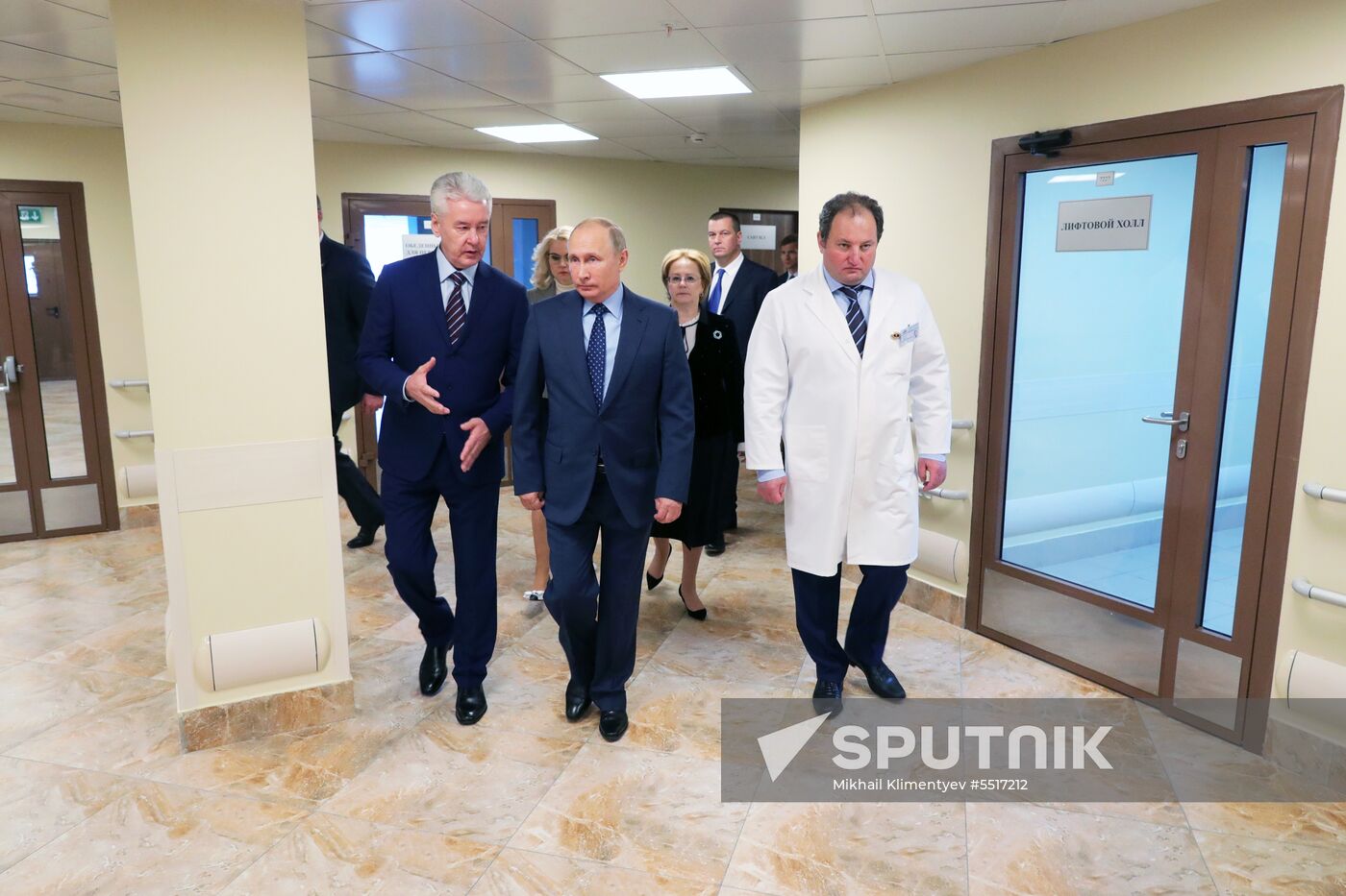 President Vladimir Putin visits Morozov Children's Hospital