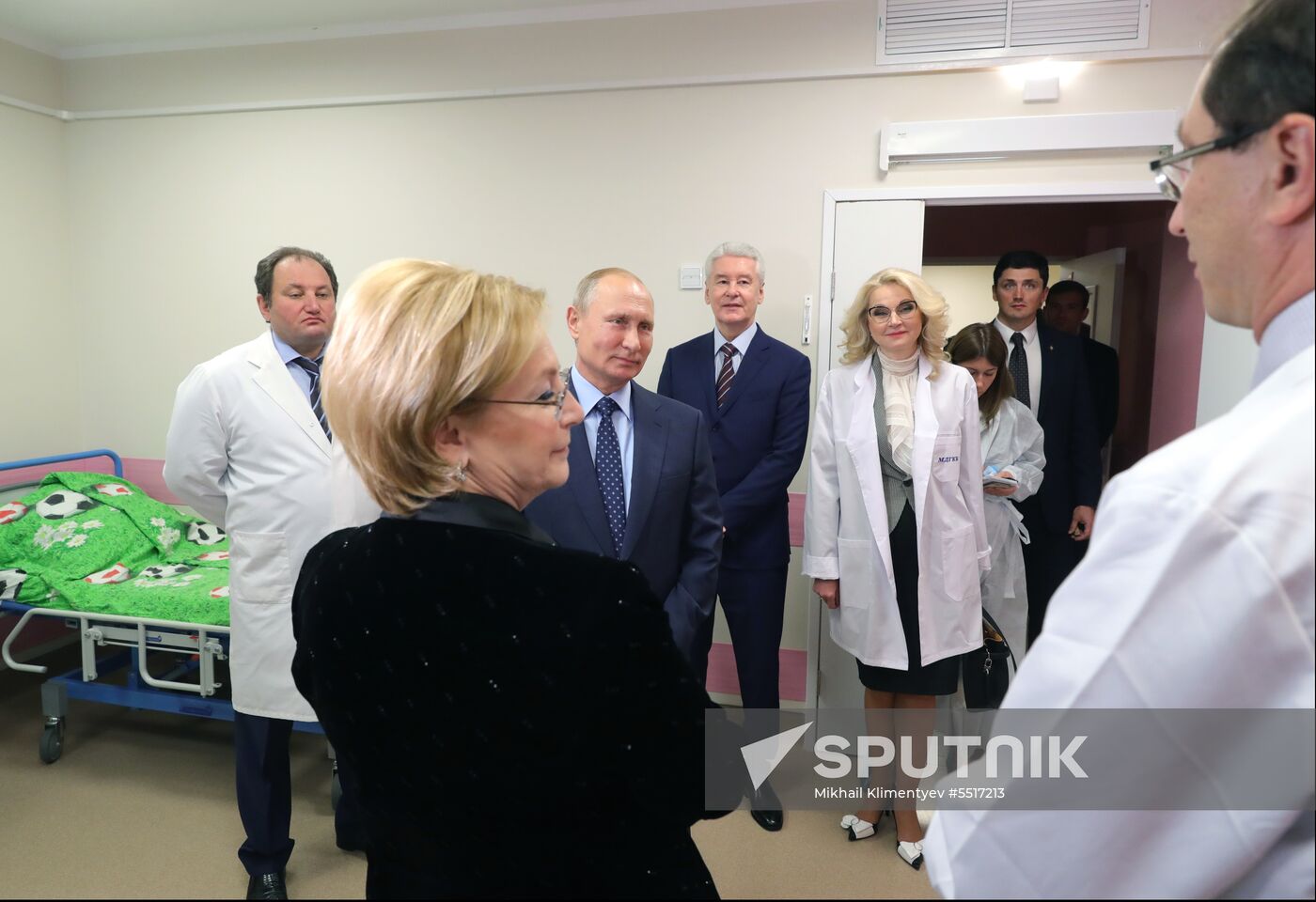 President Vladimir Putin visits Morozov Children's Hospital