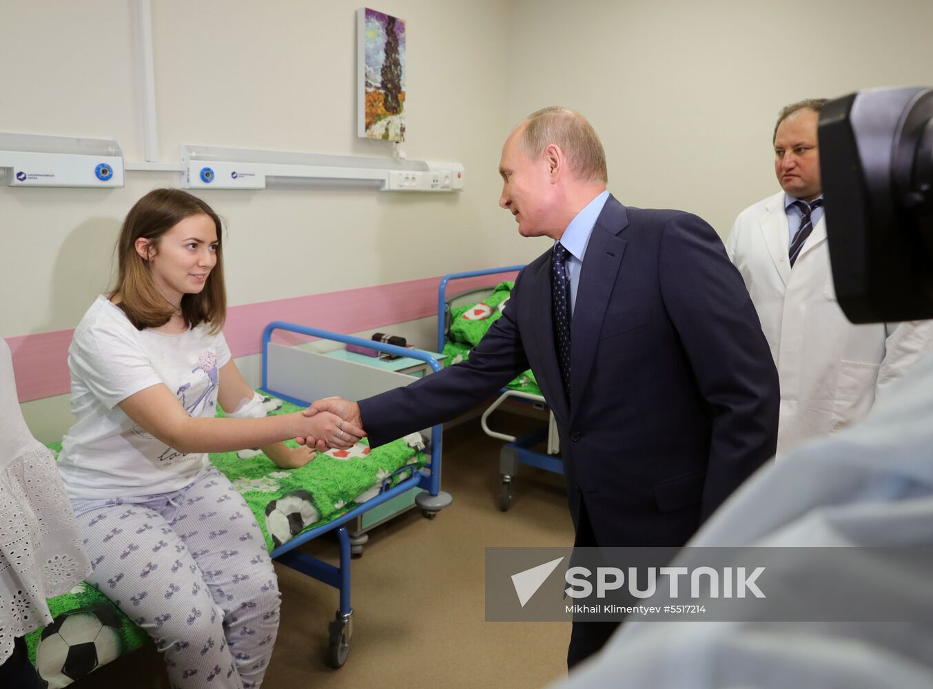 President Vladimir Putin visits Morozov Children's Hospital