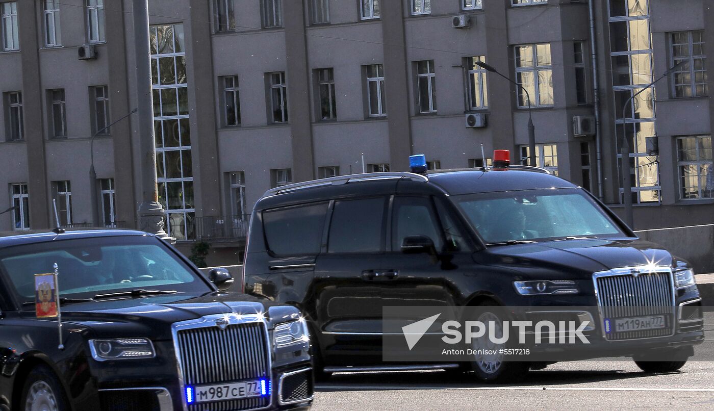 Russian President's escort vehicles
