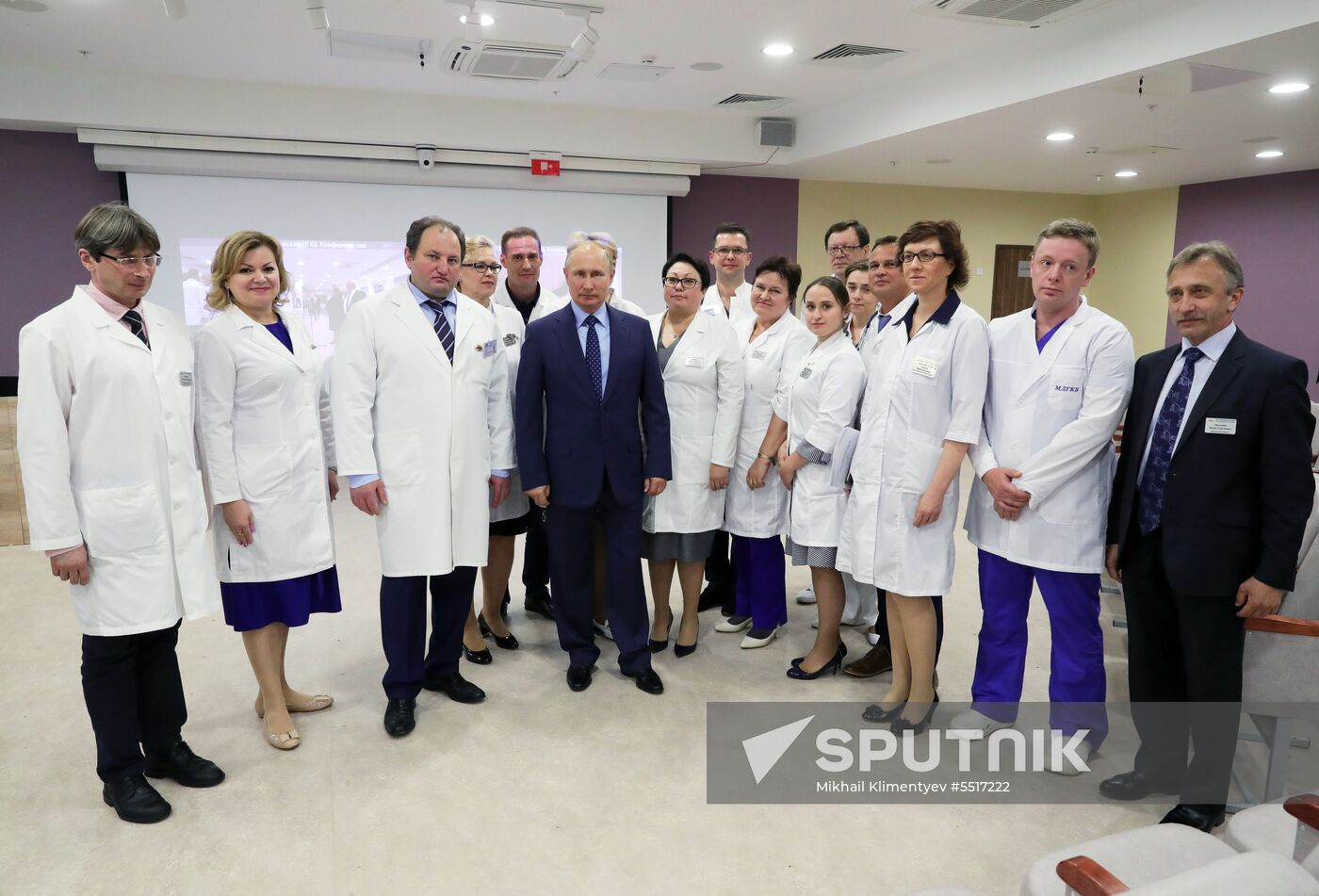 President Vladimir Putin visits Morozov Children's Hospital