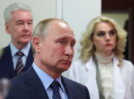 President Vladimir Putin visits Morozov Children's Hospital