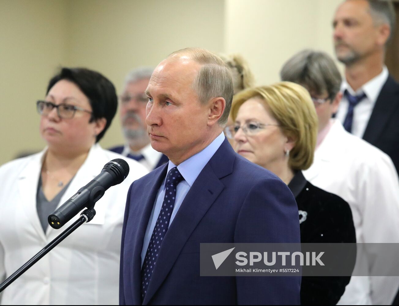 President Vladimir Putin visits Morozov Children's Hospital