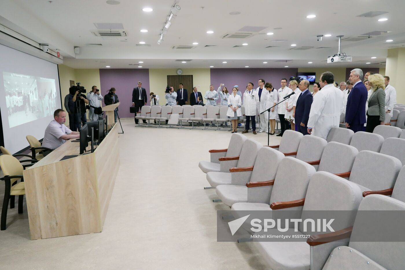 President Vladimir Putin visits Morozov Children's Hospital