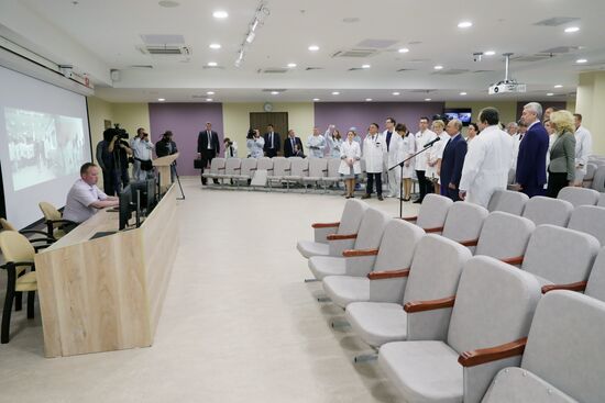 President Vladimir Putin visits Morozov Children's Hospital