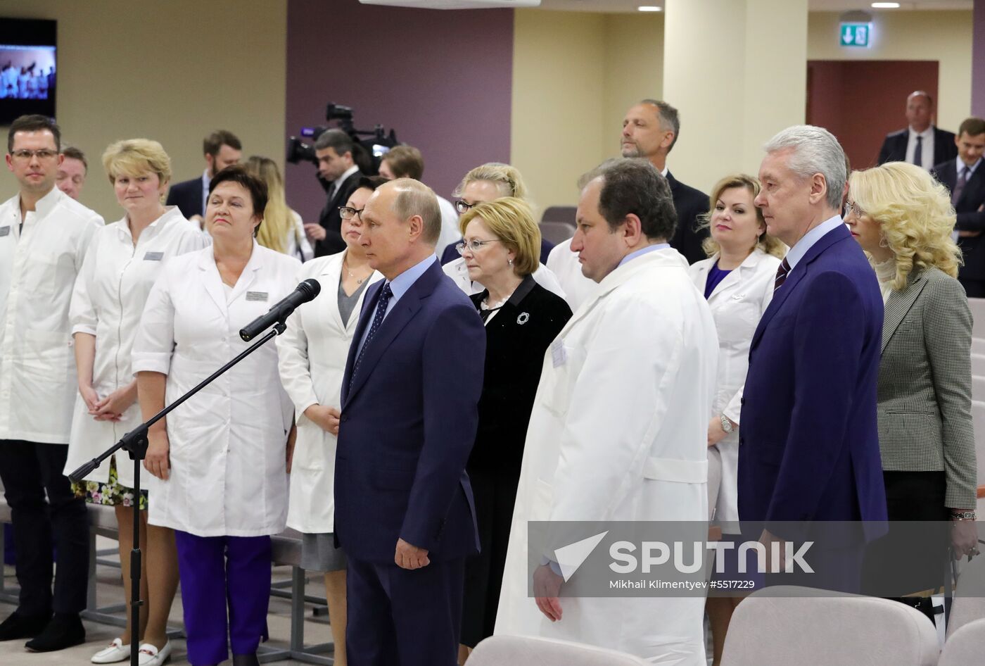 President Vladimir Putin visits Morozov Children's Hospital