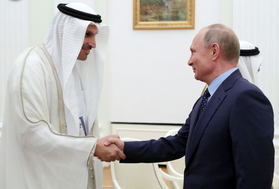 President Putin meets with Crown Prince of Abu Dhabi Mohammed Al Nahyan