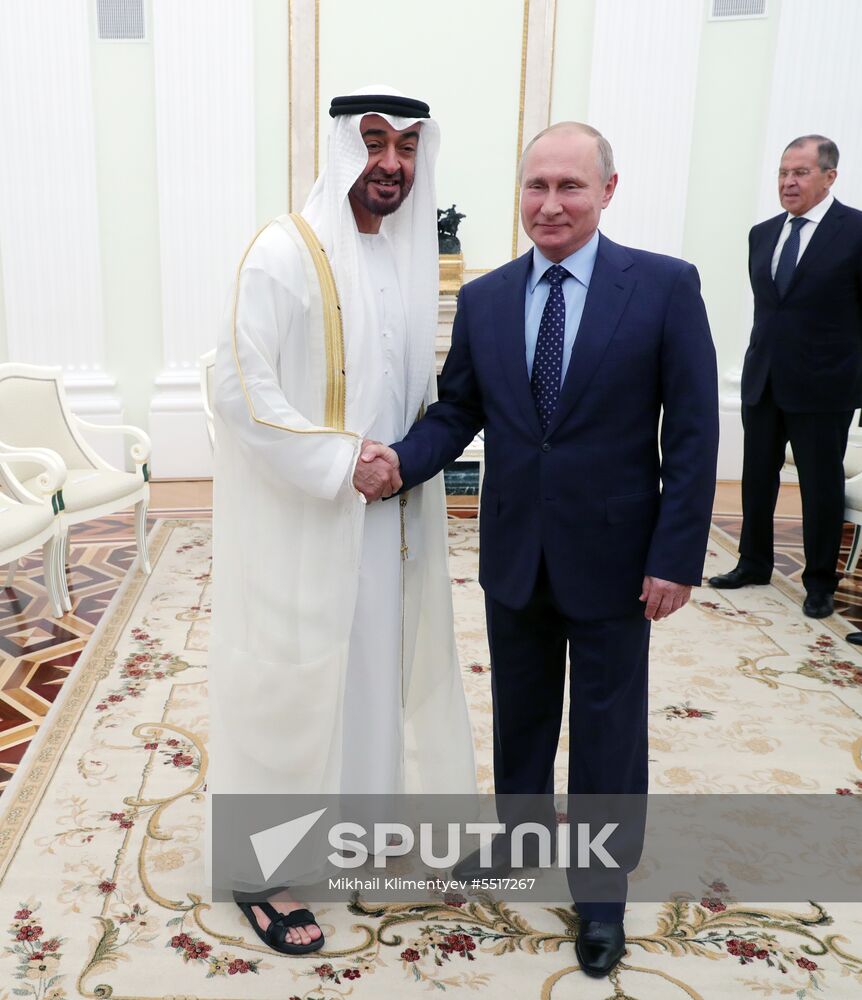 President Putin meets with Crown Prince of Abu Dhabi Mohammed Al Nahyan