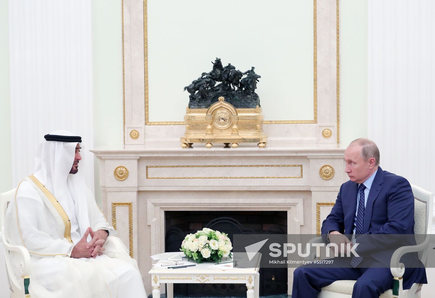 President Putin meets with Crown Prince of Abu Dhabi Mohammed Al Nahyan