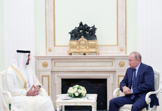 President Putin meets with Crown Prince of Abu Dhabi Mohammed Al Nahyan