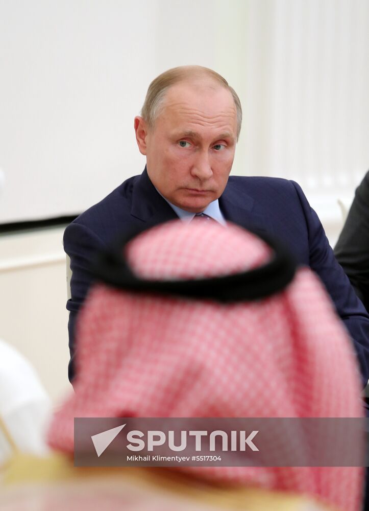 President Putin meets with Crown Prince of Abu Dhabi Mohammed Al Nahyan