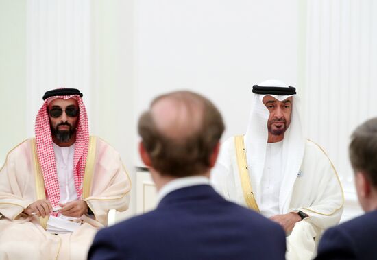 President Putin meets with Crown Prince of Abu Dhabi Mohammed Al Nahyan