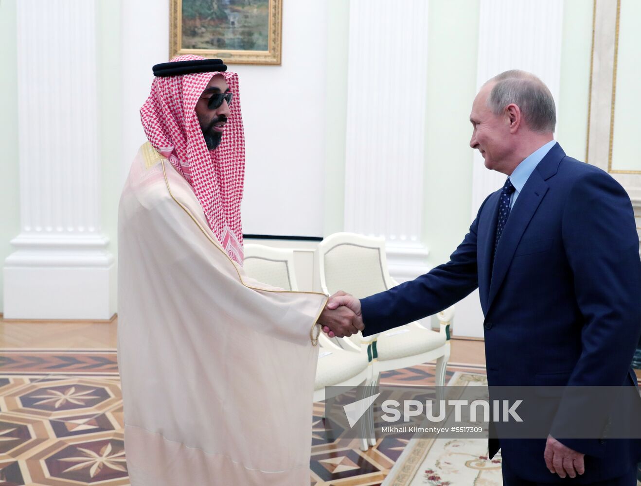 President Putin meets with Crown Prince of Abu Dhabi Mohammed Al Nahyan
