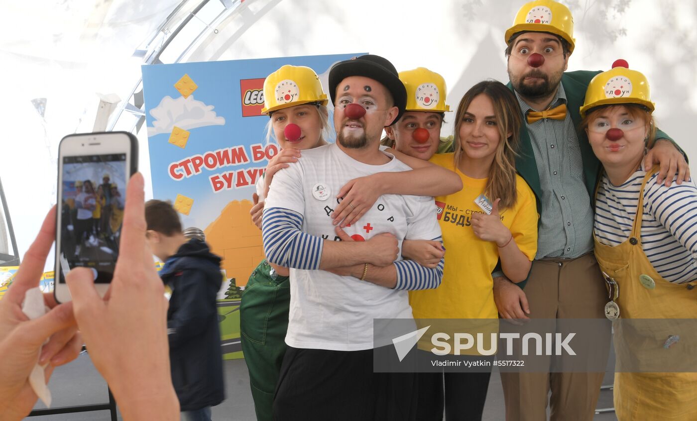 Kids party at Russian children Clinical Hospital