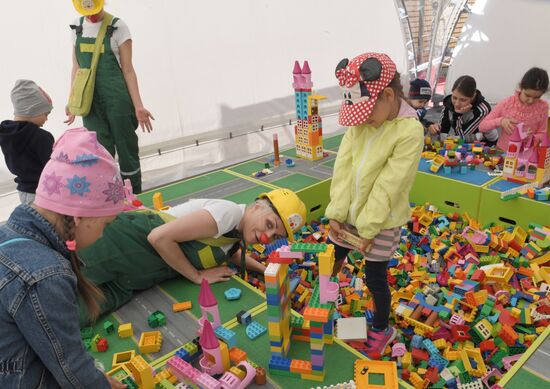 Kids party at Russian children Clinical Hospital