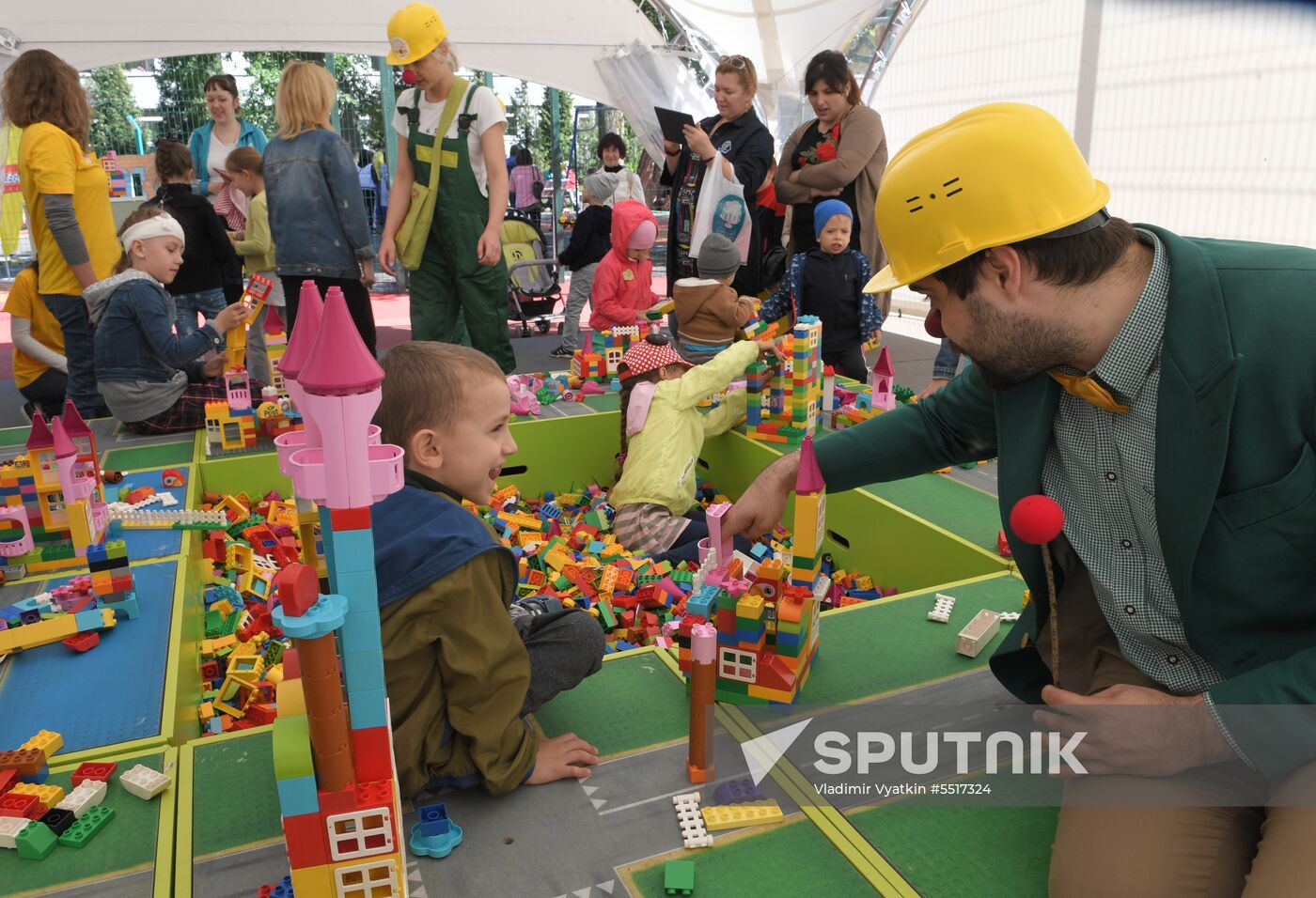 Kids party at Russian children Clinical Hospital