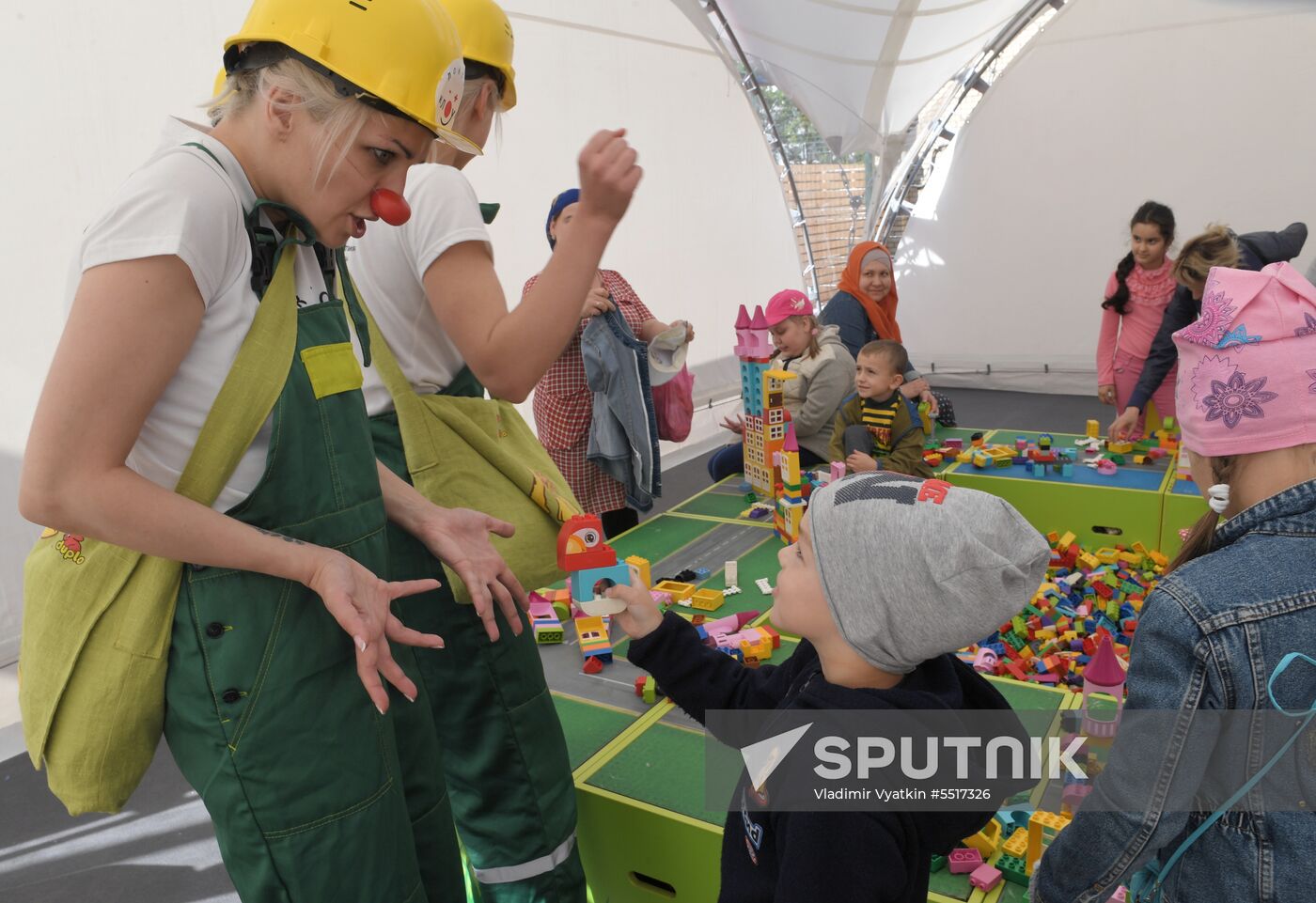 Kids party at Russian children Clinical Hospital