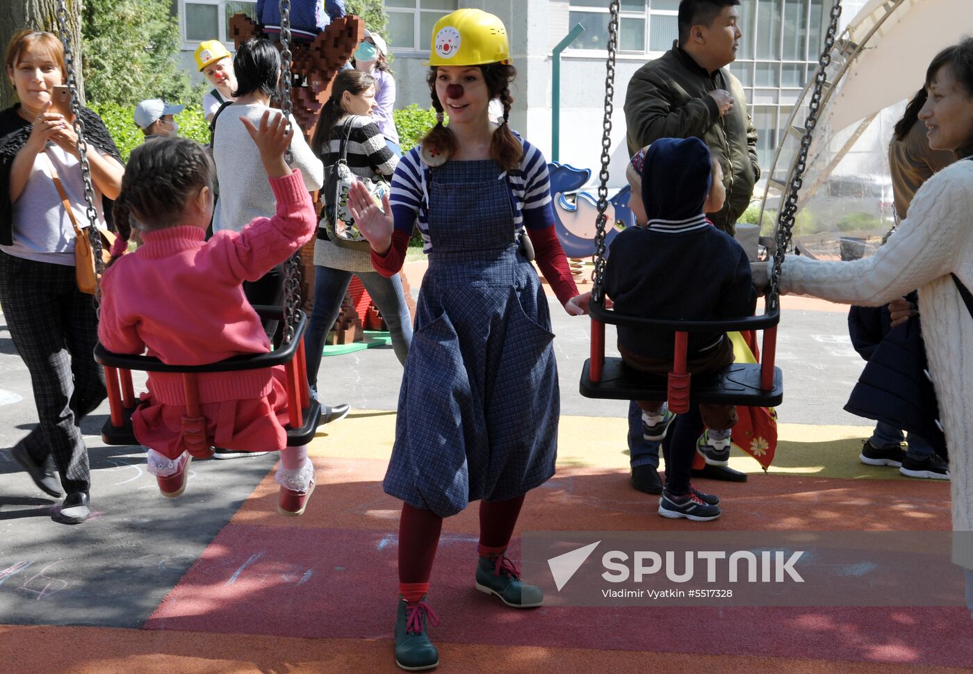 Kids party at Russian children Clinical Hospital