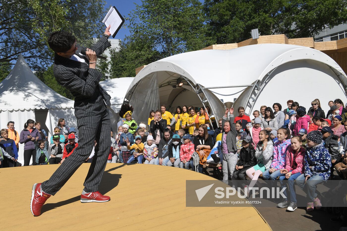 Kids party at Russian children Clinical Hospital
