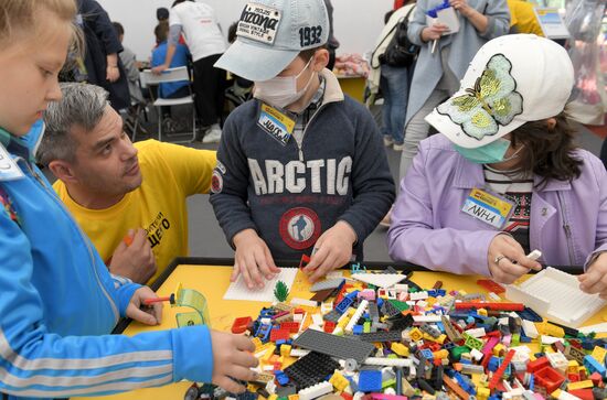 Kids party at Russian children Clinical Hospital