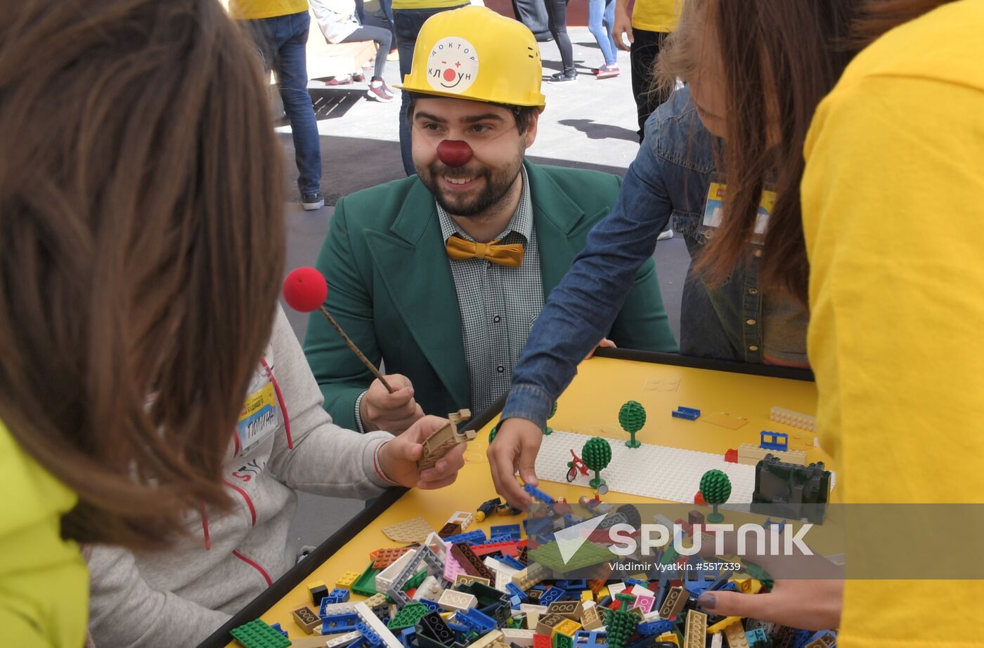 Kids party at Russian children Clinical Hospital