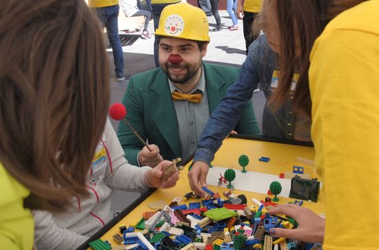 Kids party at Russian children Clinical Hospital
