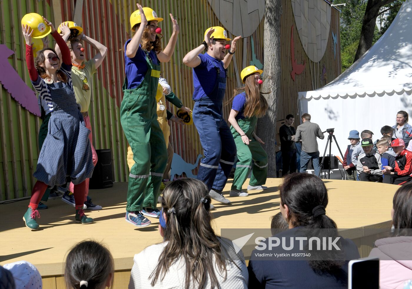 Kids party at Russian children Clinical Hospital
