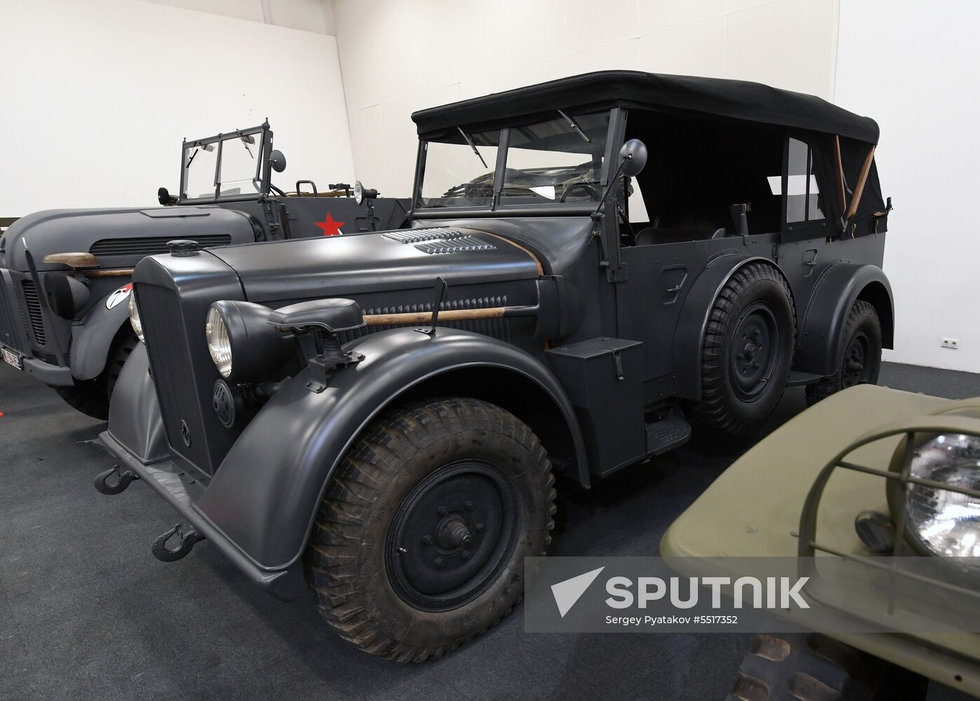 Retro cars auction exhibition